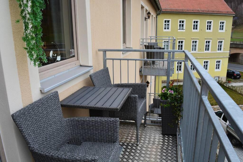 Elbtalblick Koenigstein Im Deutschen Haus Daire Dış mekan fotoğraf